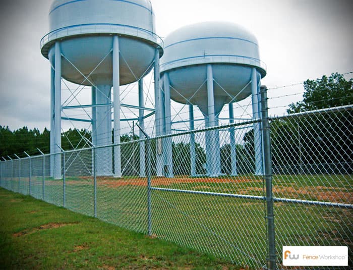 Commercial fence installation in Marietta, GA