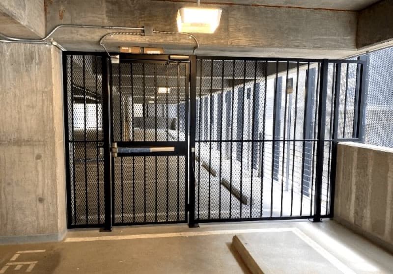 Parking deck gate and fencing installation in Atlanta, GA