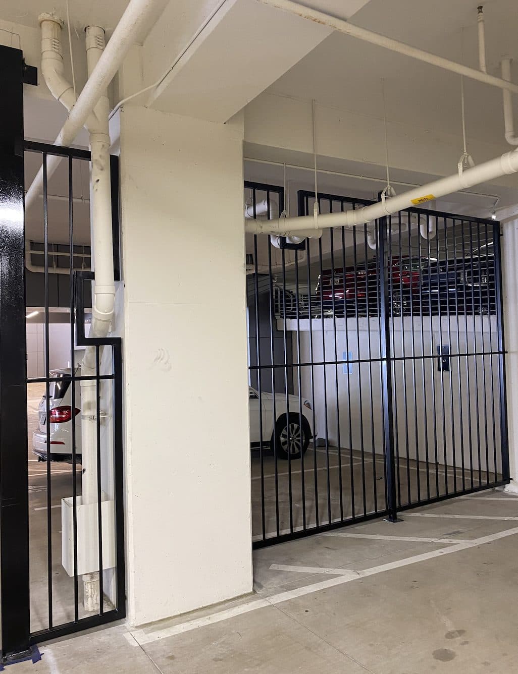 Parking garage fencing installation in Georgia