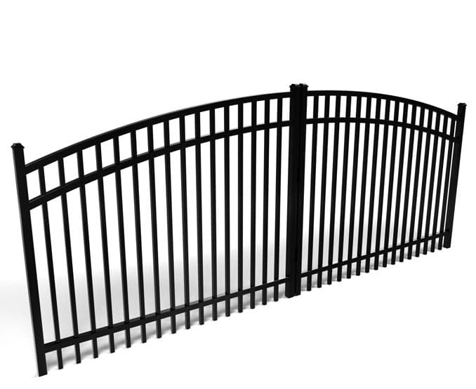 Aluminum driveway gate for sale — single and double swing options